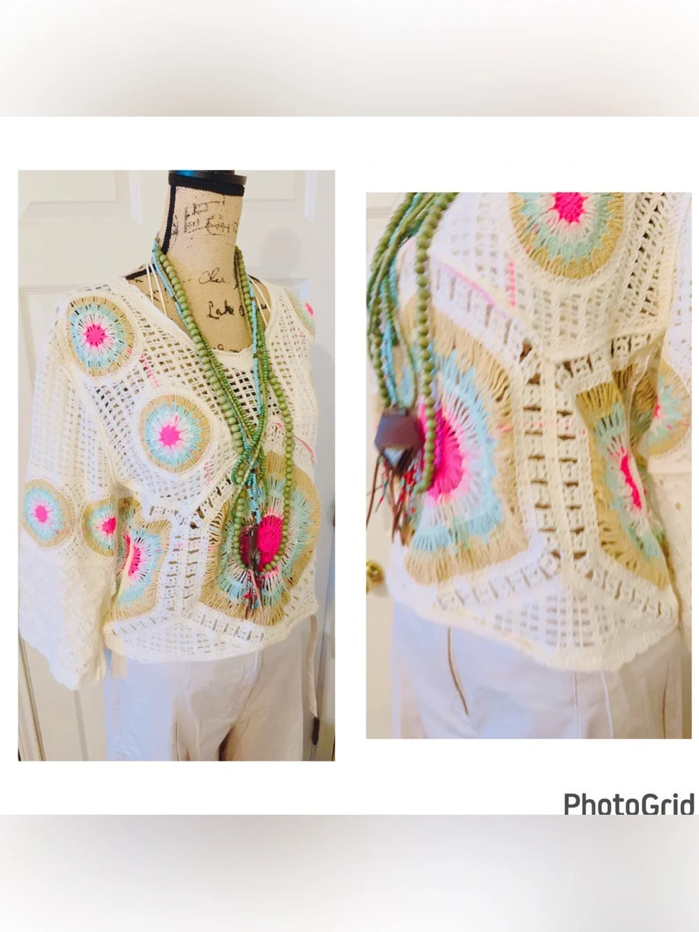 Zara Boho Crochet Top L NWOT
